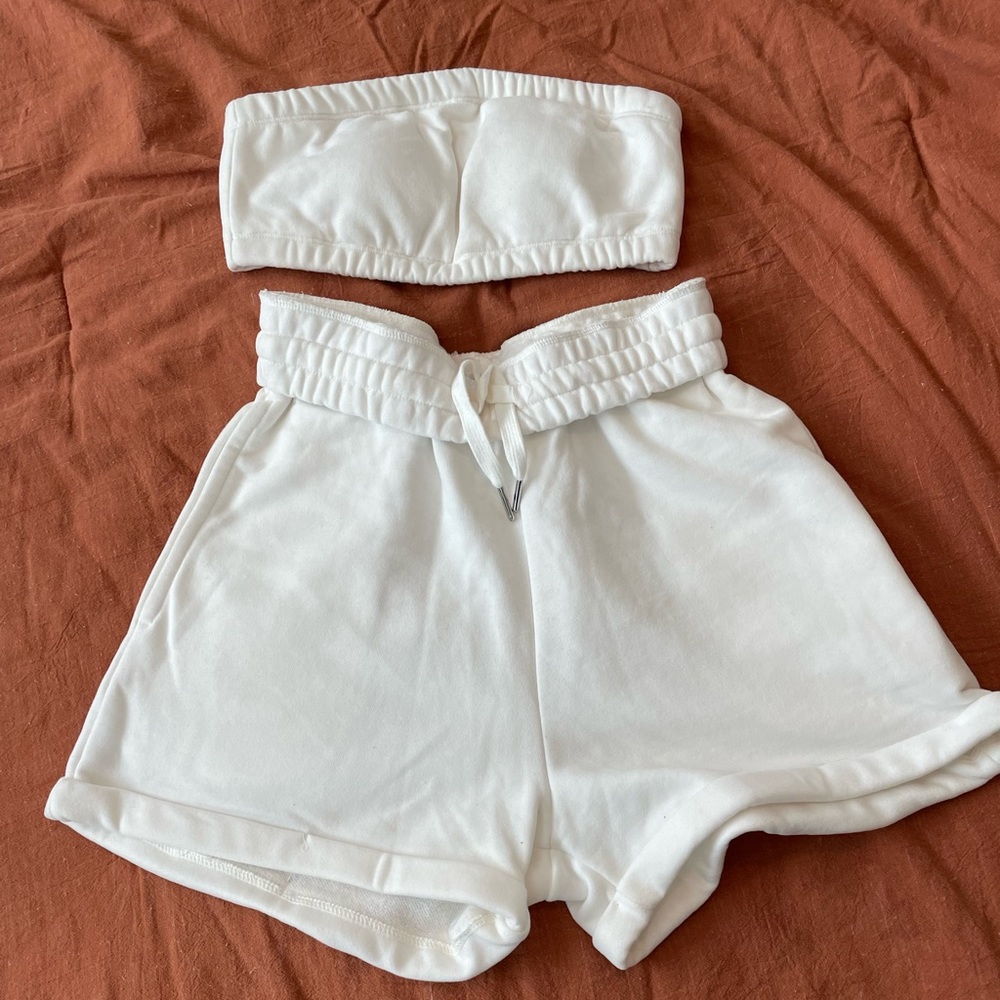 Cropshop Boutique White Chill Out Set